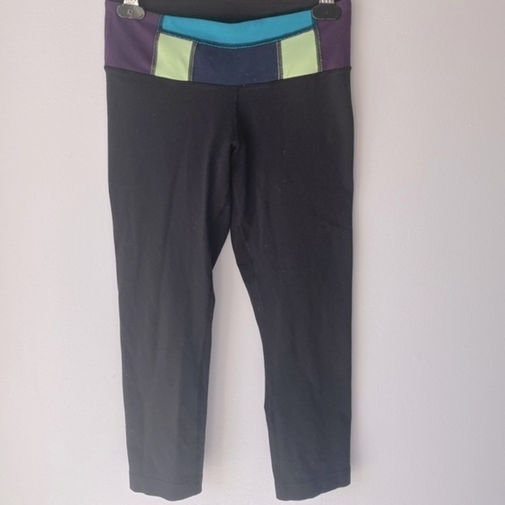 Lululemon Wunder Under Crop Leggings 4 Reversible Yoga Pants
